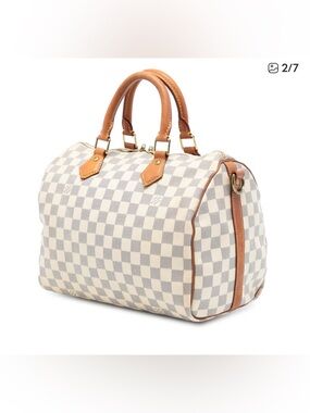 Louis Vuitton Speedy Bandoulière 30 Damier Azur Canvas